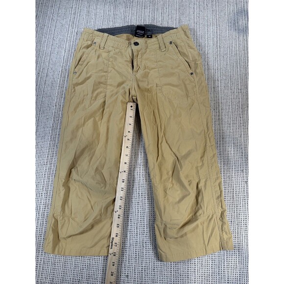 Kuhl Capri Hiking Pants Women's 10 Khaki Outdoor Adventure Stretch Performance - Picture 9 of 12